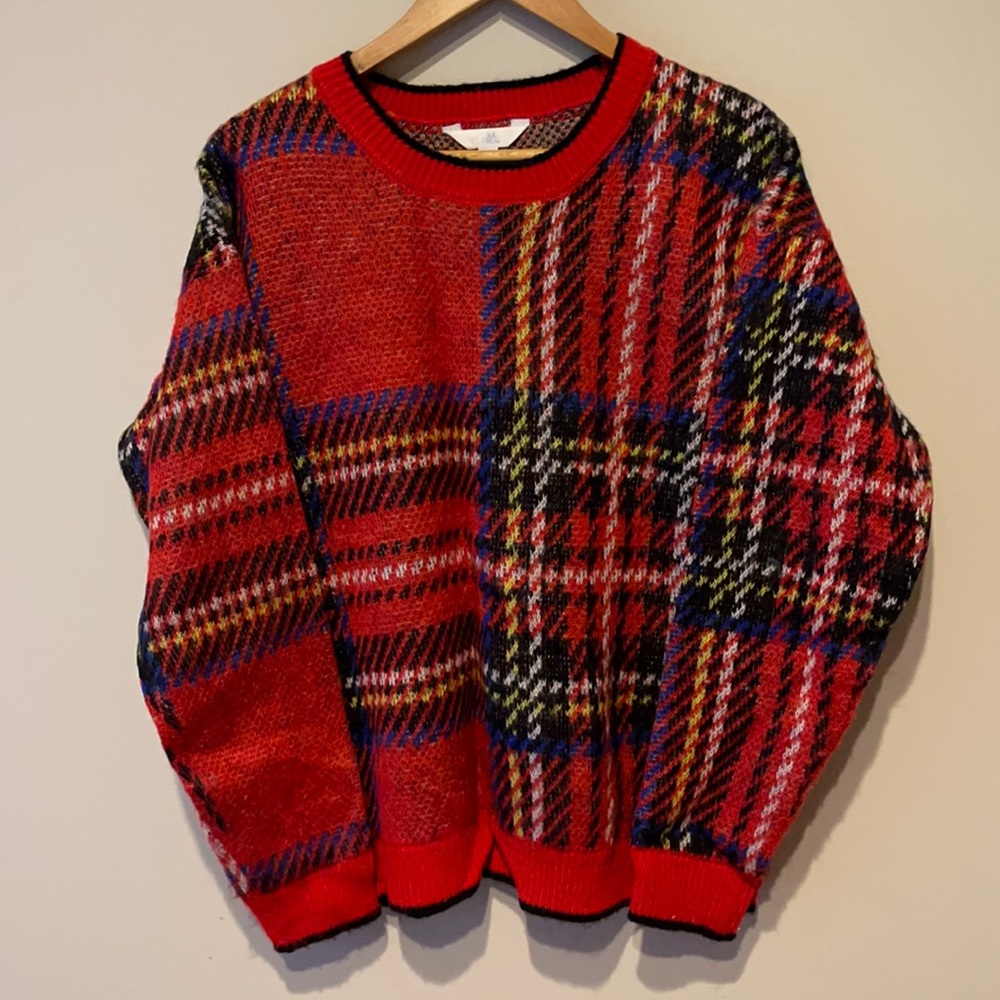 Time and Tru plaid sweater